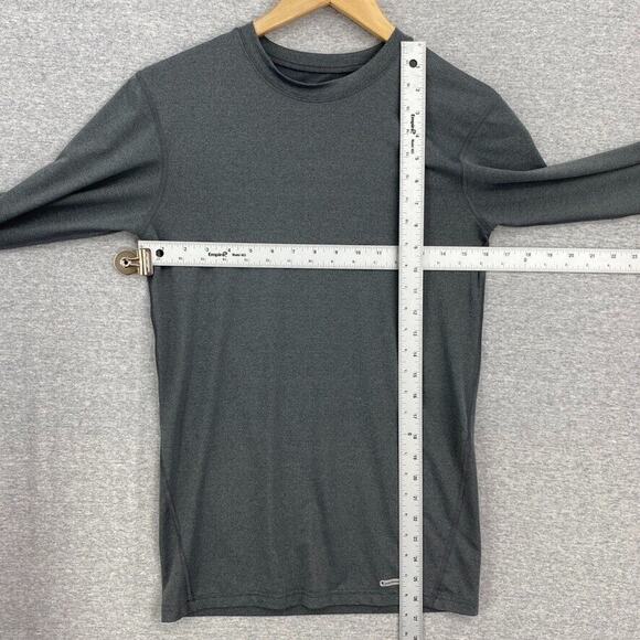 Tek Gear Shirt Mens Large Gray Compression Performance Long Sleeve Fitted Active - Picture 7 of 10